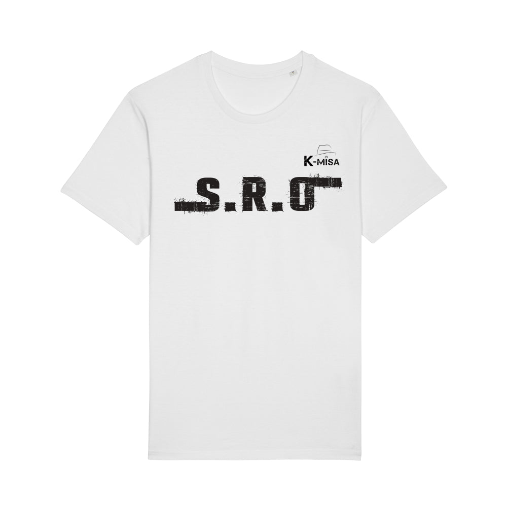 K-Misa Unisex Eco-Premium Crew Neck T-shirt (STTU758) - S.R.O Logo Noir K-Misa Unisex Eco-Premium Crew Neck T-shirt (STTU758) - S.R.O Logo Noir