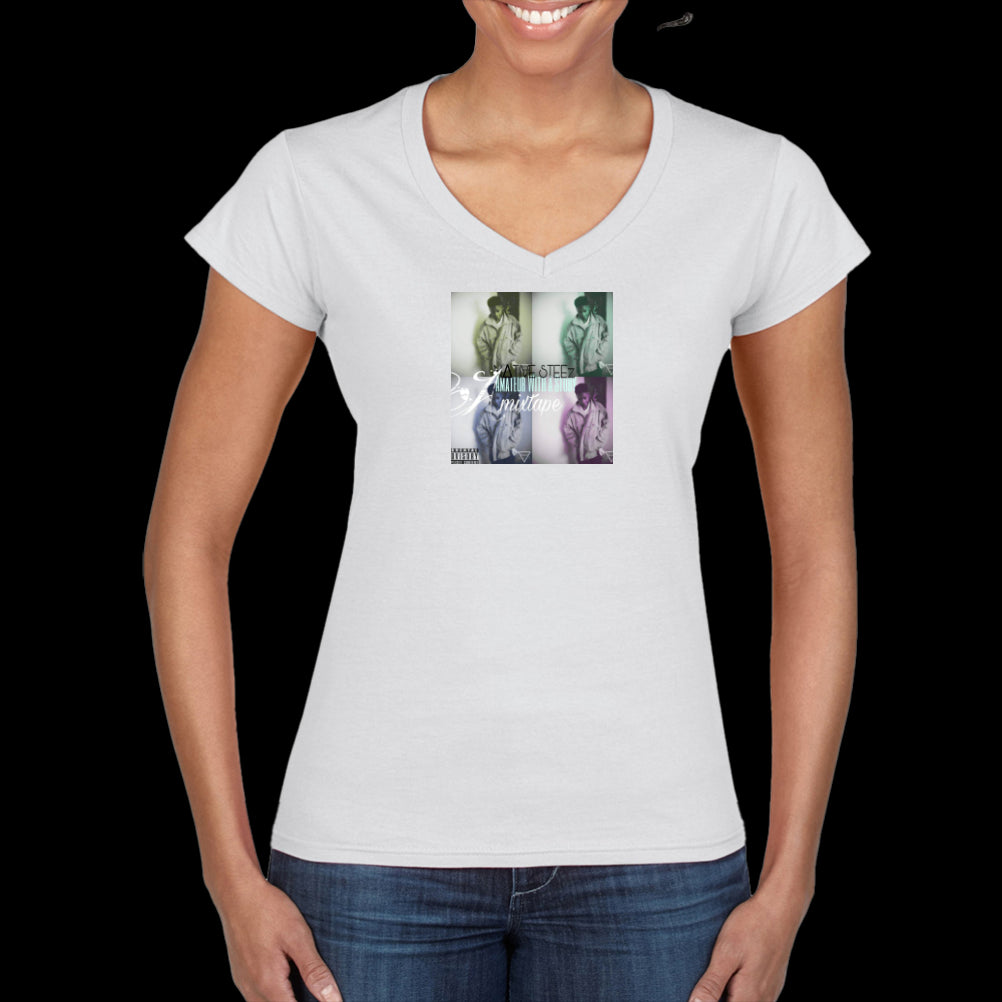 Ladies' Essential V-Neck T-Shirt | Gildan Softstyle 64v00l