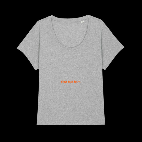 Esra Test Ladies' Eco-Premium Scoop Neck Relaxed Fit T-Shirt | Stanley/Stella Chiller STTW036