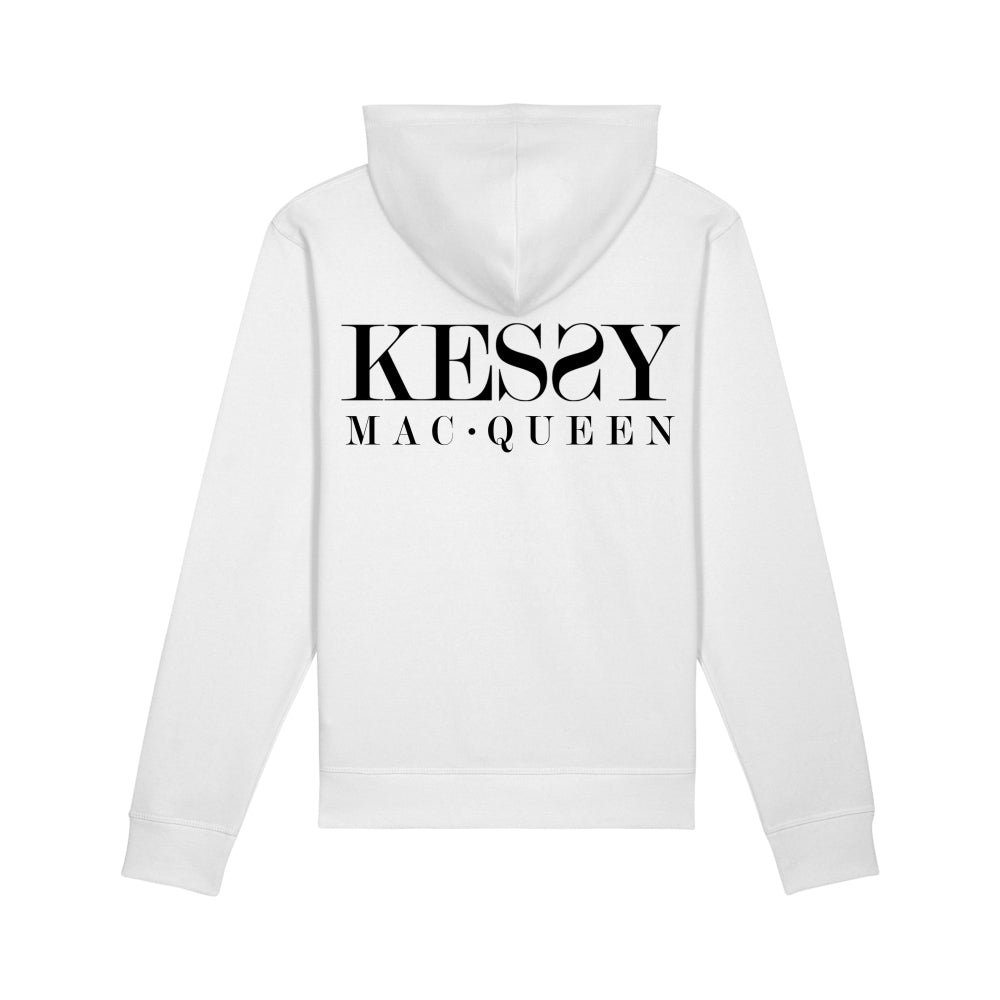 Kessy Mac Queen Unisex Eco-Premium Hoodie Sweatshirt - Black Logo
