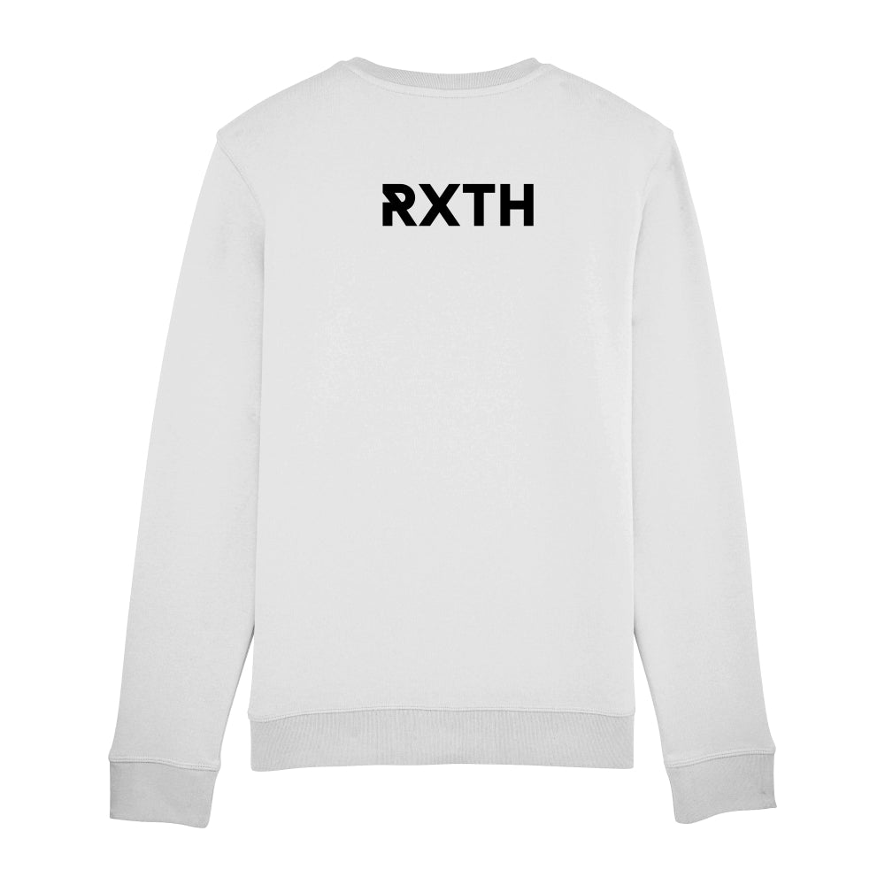 RXTH Unisex Eco-Premium Crew neck Sweatshirt - Logo & Icon (white)
