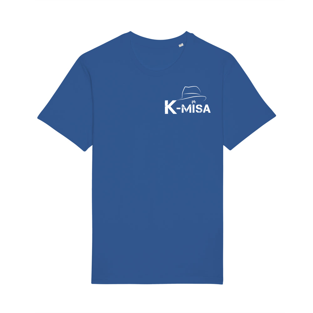 K-Misa Unisex Eco-Premium Crew Neck T-shirt (STTU758) - Logo Blanc