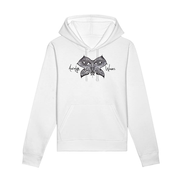 Auralyn Waves Unisex Eco-Premium Hoodie Sweatshirt (STSU812) - White